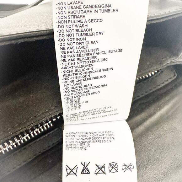 Just Cavalli Black Leather Studded Over The Shoulder Crossbody Tote Purse MINT - Picture 7 of 9